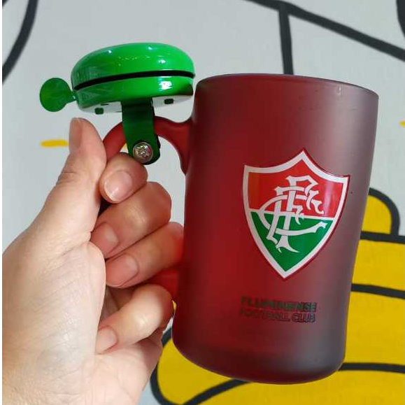 CANECA COM CAMPAINHA FUTEBOL 360ML TIMES
