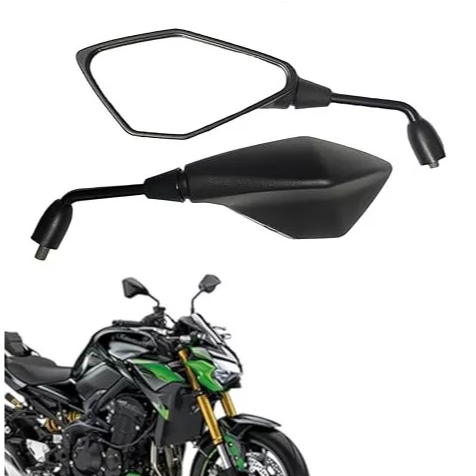 Par Retrovisor Kawazaki Haste Longa Z400 Rosca Honda Cg Titan Xre Cbx Cb30 G76 001 em Oferta na Shopee