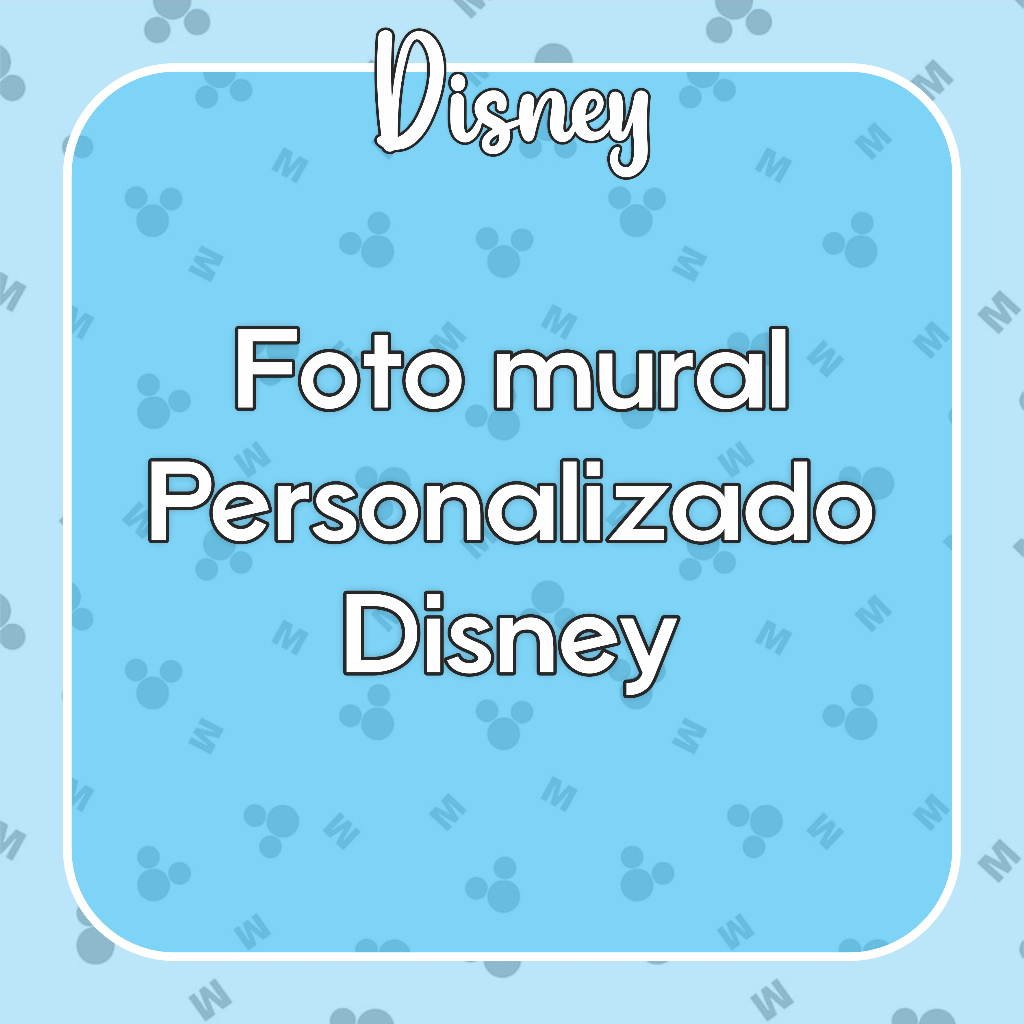 Kit Foto mural Personalizado Disney Rei leão Mickey Aladim Dumbo 101 dálmatas Pinóquio 7M²