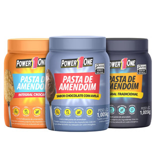 Pasta de Amendoim Crocante Integral 1,005kg Power One PowerOne Power1One 1Kg Chocolate com Avelã Tradicional Flex SP em Oferta na Shopee