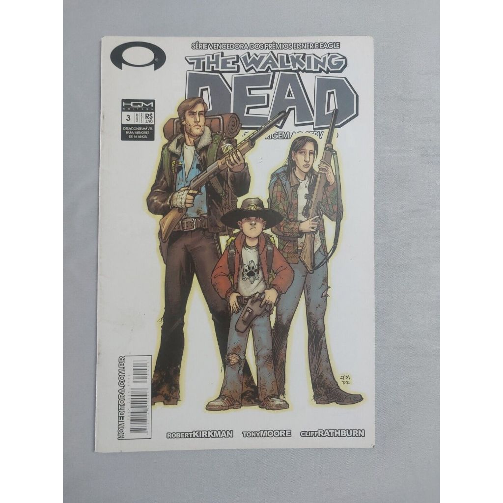 Revista em quadrinhos The Walking Dead n. 03 HQ HQM Gibi Comics 2012