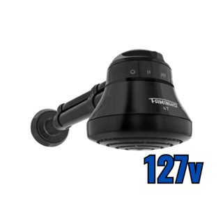 Chuveiro Elétrico Ducha Fame Preto C/ Cano 4t 5400w 110v em Oferta na Shopee