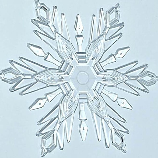 Floco de Neve 15cm Acrílico Pacote Com 2 Unidades em Oferta na Shopee