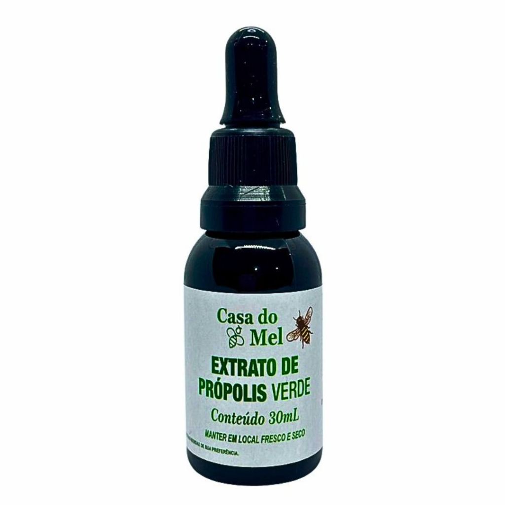 Extrato de Própolis Verde Concentração 30% 30ml - Casa do Mel