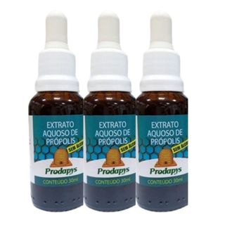 Kit 3un Extrato Aquoso de Própolis (Sem Álcool) 30ml Prodapys em Oferta na Shopee