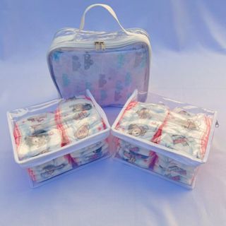 Kit 3 necessaire transparente organizadores Bolsa Mala Saída Maternidade Troca e Fralda bebe Higiêne em Oferta na Shopee