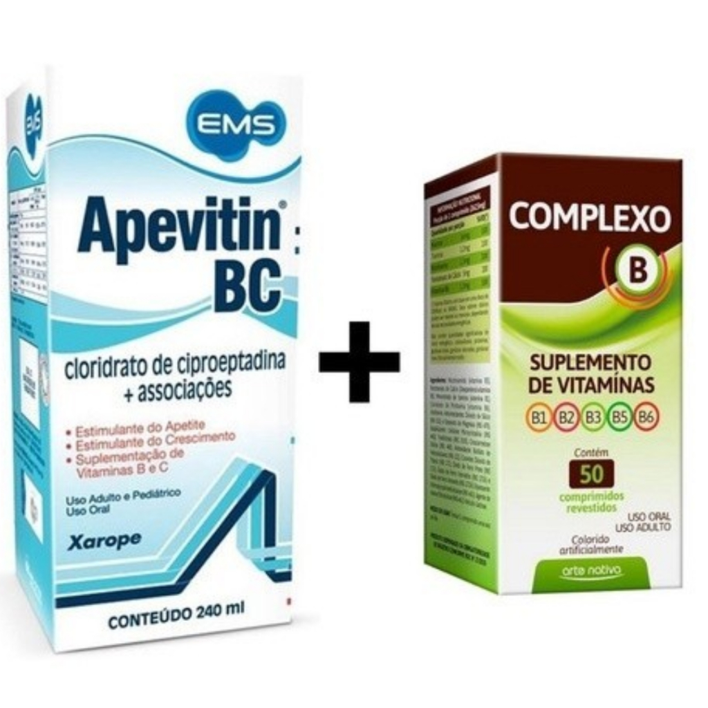 Estimulante de Apetite + Complexo B (Kit Ganhe Peso)