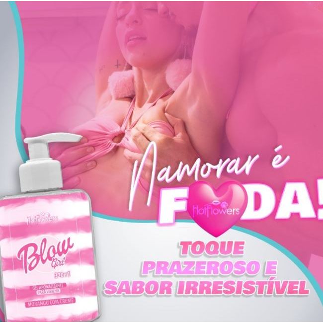 Detalhes do Blow Girl Gel Aromatizante Beijável Para o Corpo 320ml Hot Flowers