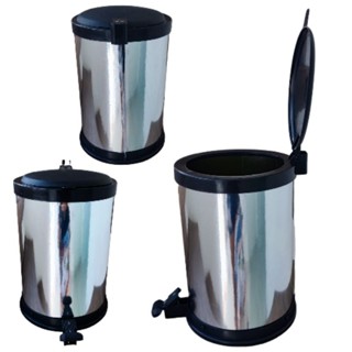 Lixeira 12 Litros com Pedal Banheiro Cozinha Metal
