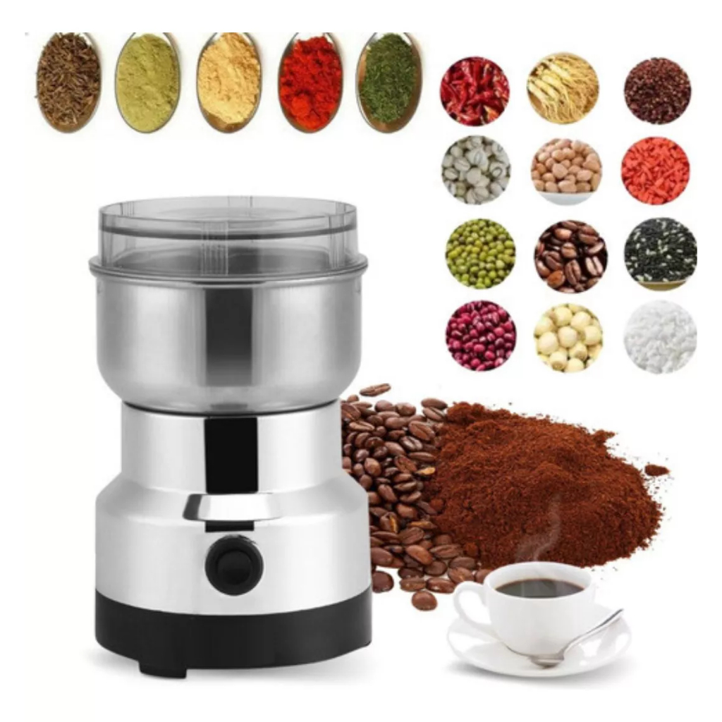 Moedor de grãos tempero e café triturador eletrico automatico inox 110V NM-8300