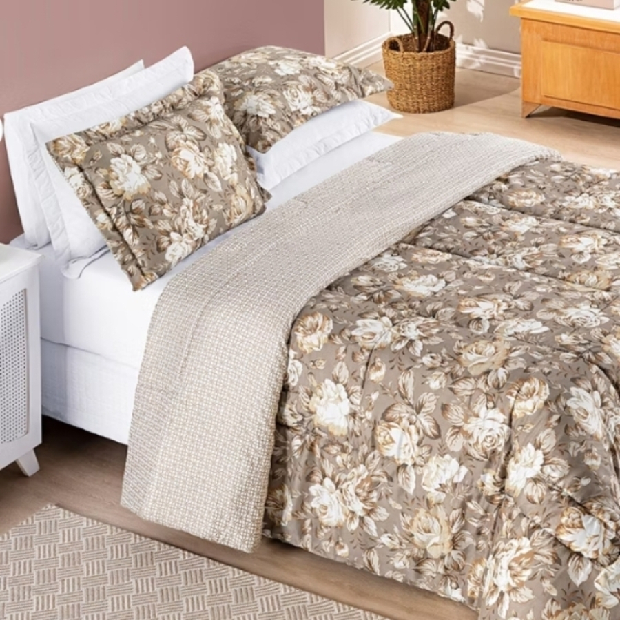 2 EDREDONS CASAL DUPLA FACE AVULSO (ESTAMPAS SORTIDAS)