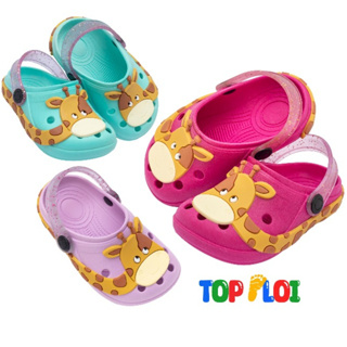 Babuche Sandália Papete Infantil Para Meninas Girafinhas Confortável em Oferta na Shopee