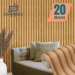 Papel de Parede Ripado Claro Texturizado PREMIUM Rolo 5 Metros Autoadesivo 3D Sala Quarto em Oferta na Shopee