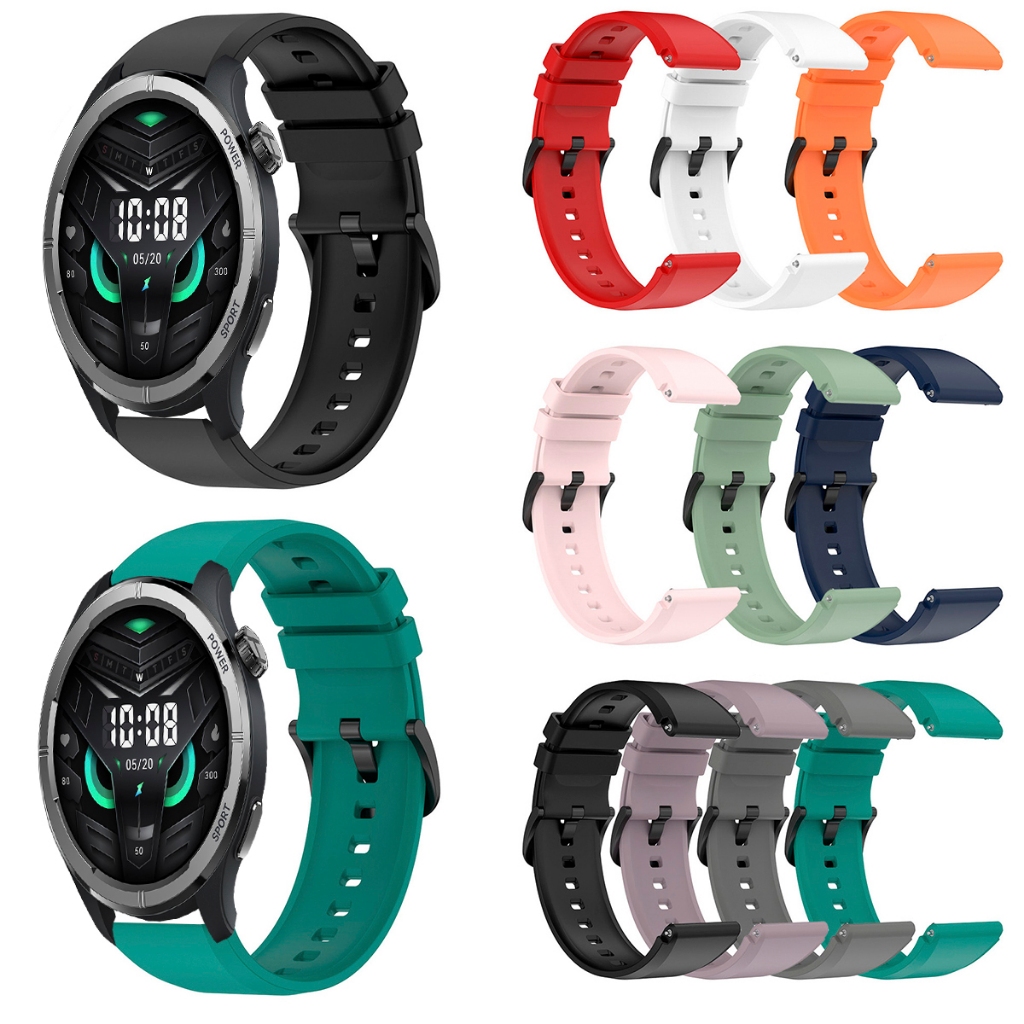 Pulseira De 22mm Compativel Com Smartwatch Haylou Solar NEO De Silicone ajustavel
