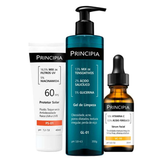 Principia Kit Trio GL + VC + Protetor solar facial PS-01 em Oferta na Shopee