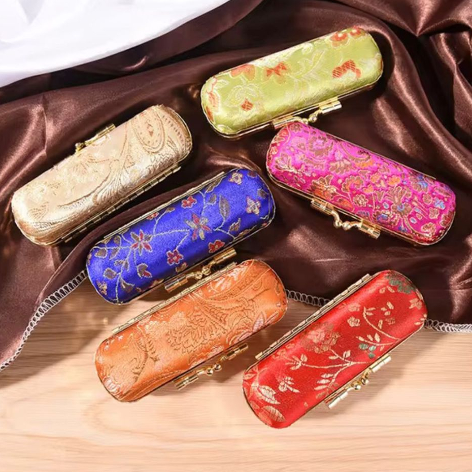 Kit Com 2/6/12 Peças Porta Batom Com Espelho De Bolsa Portátil Estampa Floral e Onça em Oferta na Shopee