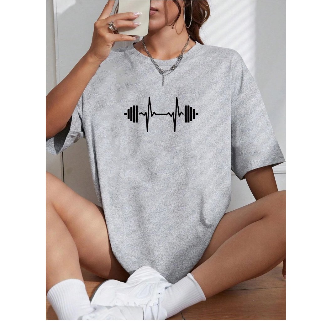 Camiseta Feminina Blusinha T Shit Fashion Algodão Plus Size Infantil Batimento Halter Academia Musculação