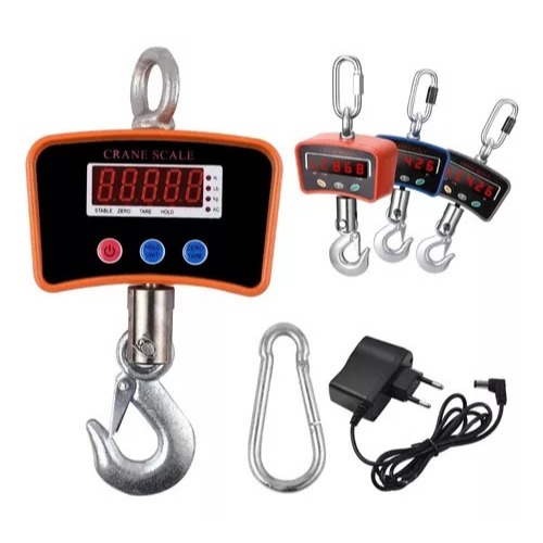 Balança Digital Gancho 1000Kg Suspensa Bateria Interna