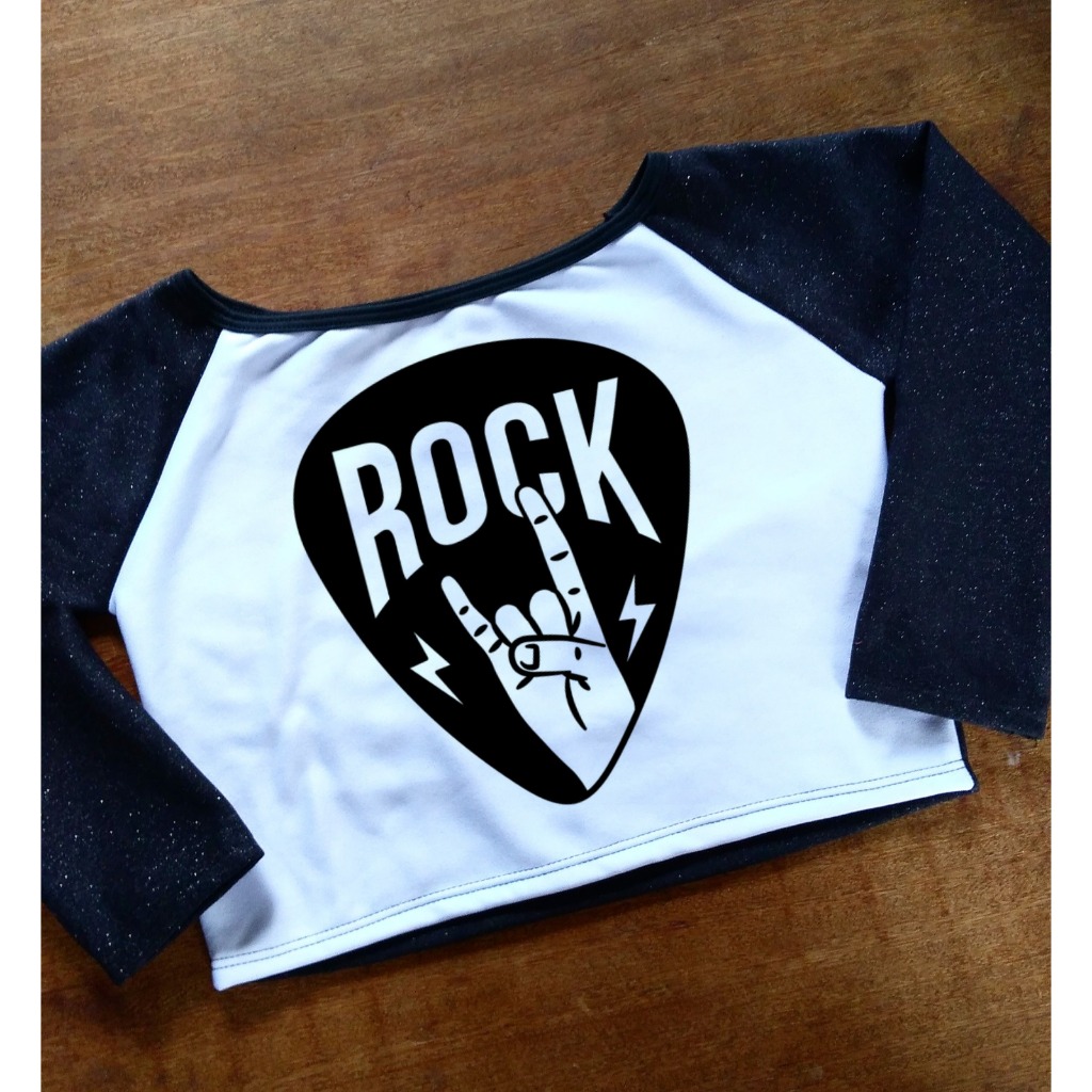Cropped do Rock Paleta - Moletom Feminino