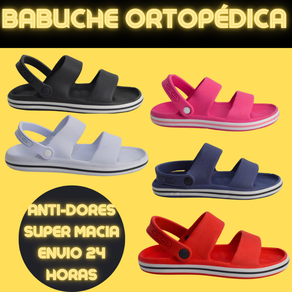 Babuche Ortopédica 34 Ao 43 Leve e Macia Unissex Leve e Confortável em Oferta na Shopee