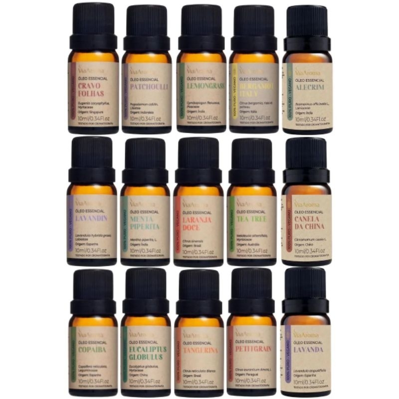 Óleo Essencial Via Aroma Aromaterapia Para Difusor Aromatizador Escolha o Seu