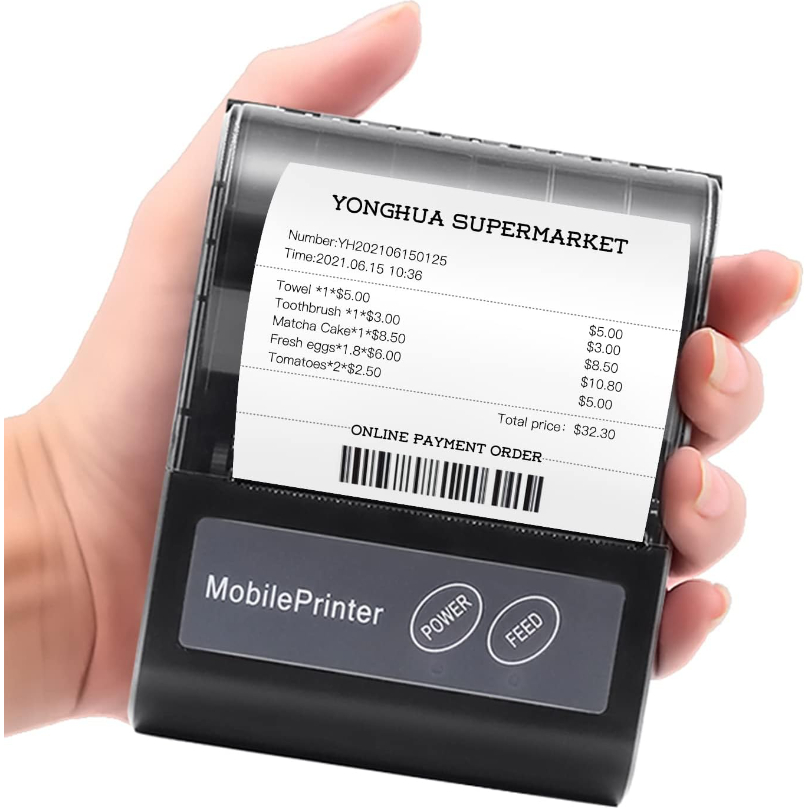 Impressora de recibos térmica portátil bt 58mm pessoal mini bill pos impressora móvel