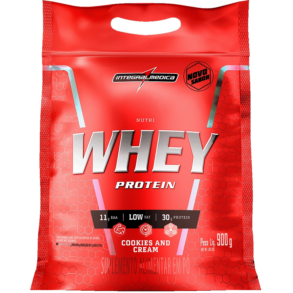 Nutri Whey Protein Integralmédica 900g (todos os sabores)