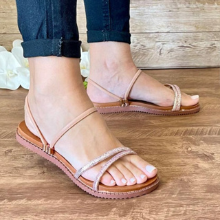 Rasteirinha Sandália Feminina Com Brilho Papete Birken Super Confortável Macia Lançamento em Oferta na Shopee