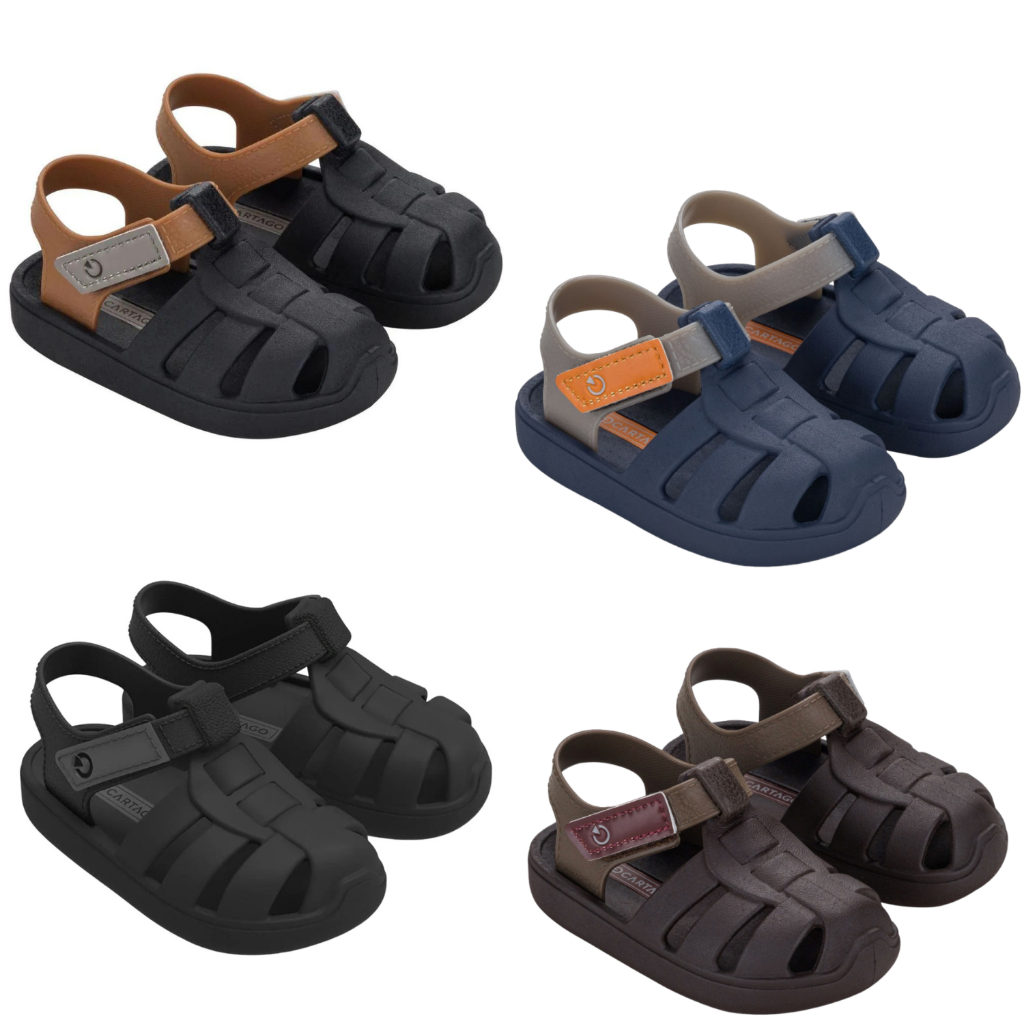 Sandália papete Baby Cartago Oslo confortavel original