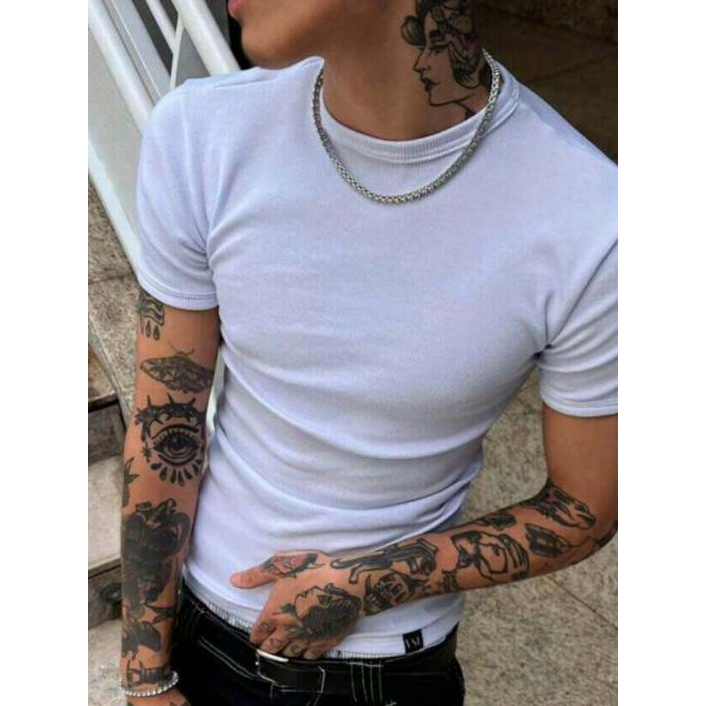 Camisa Masculina Canelada Americana Blusa Americana Masculina Camisa Slim Americana