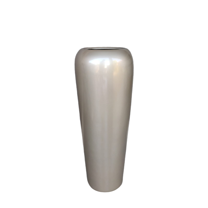 vaso Estilo Vietnamita Fibra de Vidro Vitrificado Fino 65x29 Cm