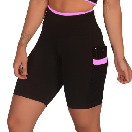 BERMUDA FITNES ACADEMIA FEMININA em Oferta na Shopee