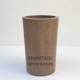 Vaso de Planta Decorativo Reciclável em Polietileno Liso  Moderno 117 em Oferta na Shopee