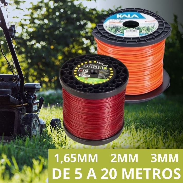 Fio de Nylon Para Roçadeira Nas Medidas 1,65, 2mm e 3mm — imagem 2 de 2