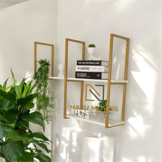 Prateleira Estilo Industrial Ferro e MDF.