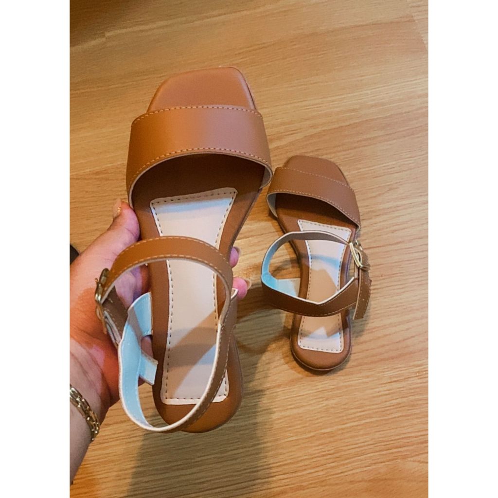 Sandália feminina Rasteira Fivela Palmilha Confort Rasterinha moda feminina