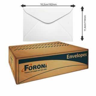 Envelope Para Carta Branco Foroni - 11,4 x 16,2 cm, Sem CEP em Oferta na Shopee