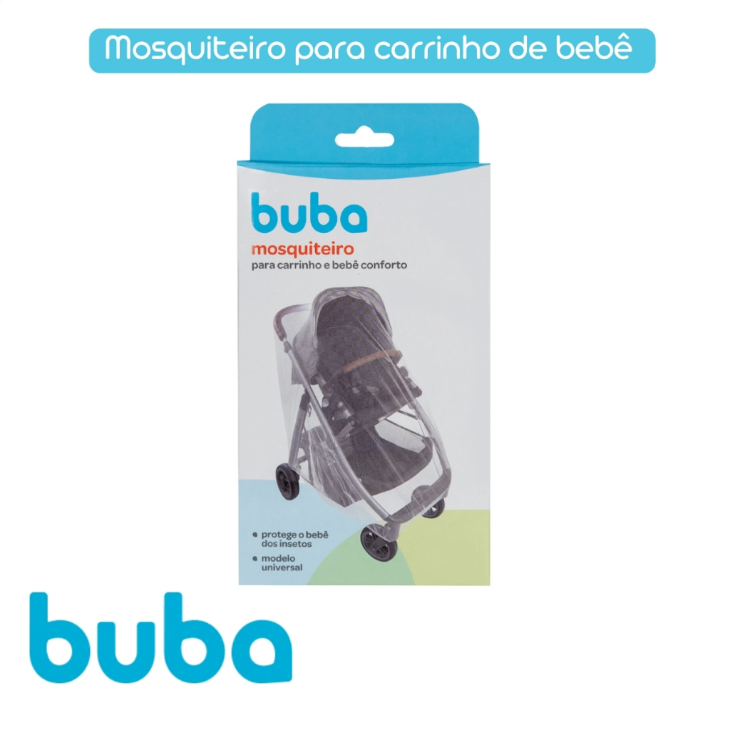 Mosquiteiro Tela de Proteção Para Carrinho e Bebê Conforto Buba