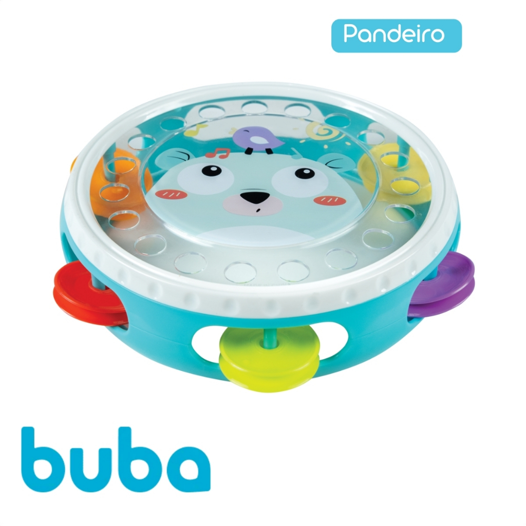 Pandeiro Bebê Divertido Chocalho Pandeirinho Colorido Infantil Buba em Oferta na Shopee