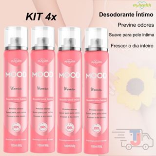 KIT 04 Desodorante Íntimo Spray Mood Care Myhealth 100ml em Oferta na Shopee