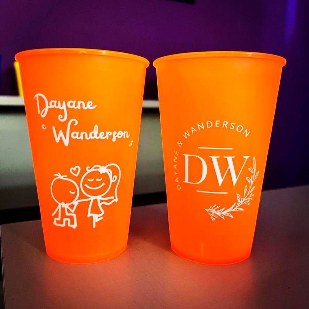 110 Copo Eco 550 ml Personalizados Promoção (Não Quebram)