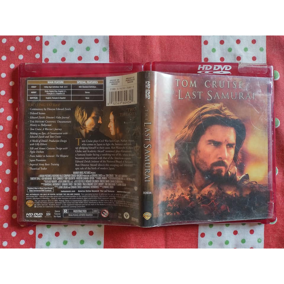 O Ultimo Samurai Dvd HD Filme com Tom Cruise Importado