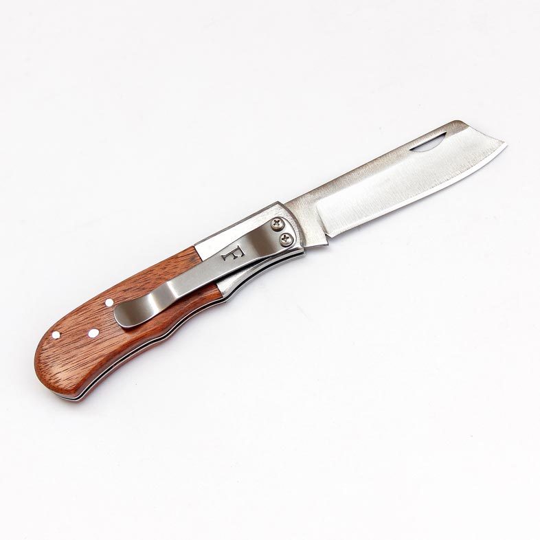 Canivete Artesanal Ferreira Barretos 136, Aço Inox 420, Cabo Clássico Em Madeira, Pesca Camping Agro