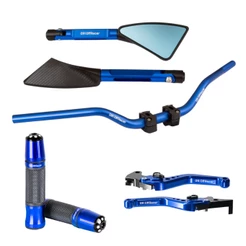 Kit Guidao Esportivo Manopla Retrovisor Manete Factor 150 Fazer 150 UBS