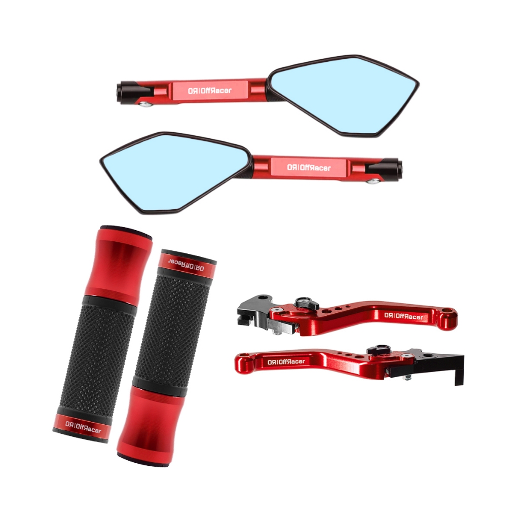 Kit Manete Esportivo Punho Aberto Espelho Retrovisor Pop 100 110