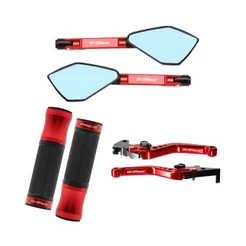Kit Manete Esportivo Punho Aberto Espelho Retrovisor Pop 100 110