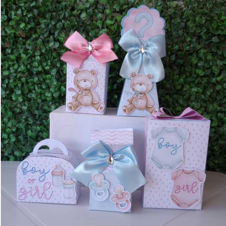 Kit Festa Chá Revelação | Personalizados | Lembrancinhas | Festa infantil | Aniversário