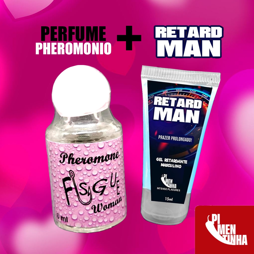 KIT de Gel Retardante Masculino Prazer Prolongado + Perfume Feromonio Feminino - Sexshop em Oferta na Shopee