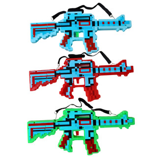 Brinquedo Arminha Metralhadora Minecraft Pixel com Luz e Som Tiktok Brinde 3 Pilhas Inclusas!!