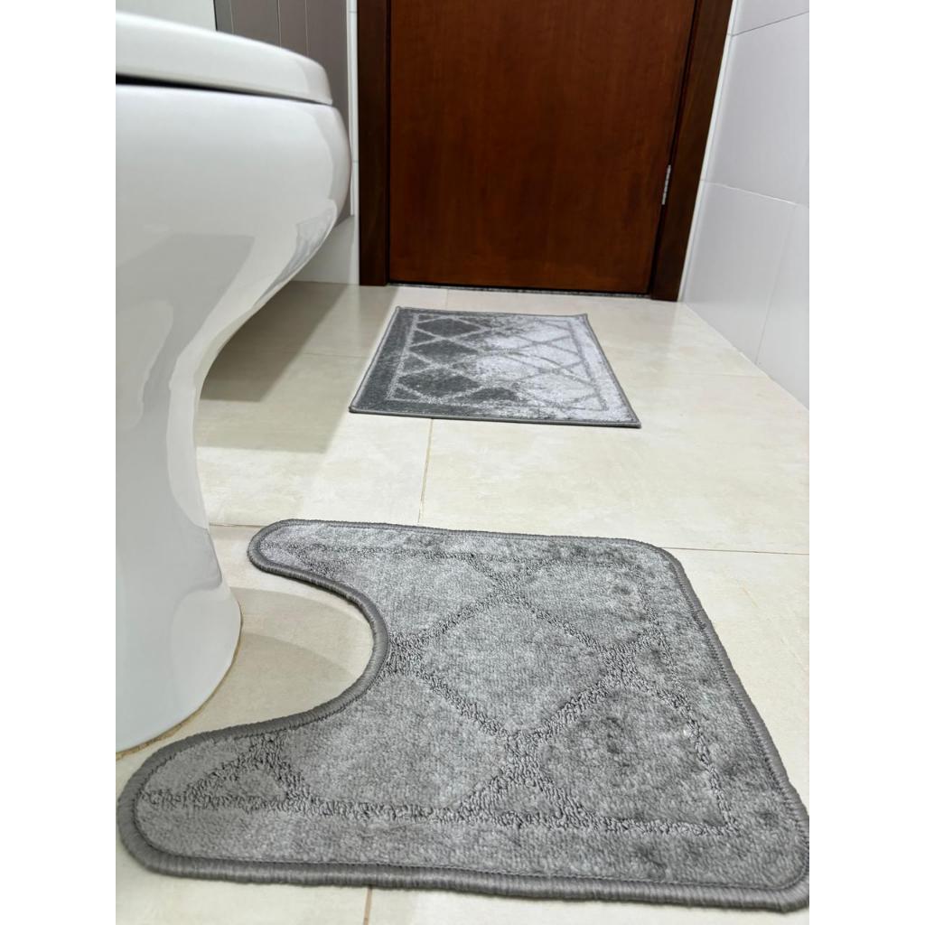 Tapete para banheiro 02 peças Antiderrapante. em Oferta na Shopee